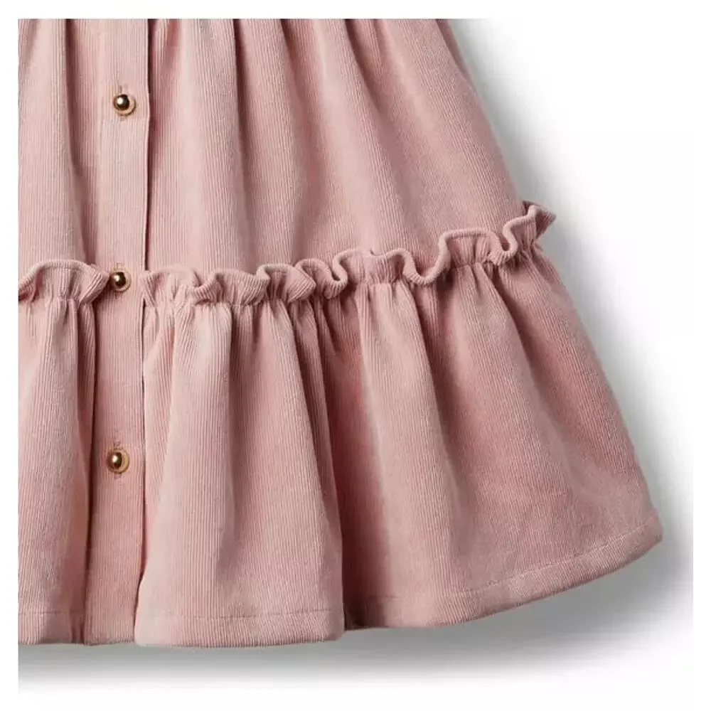 NWT❤️Janie and Jack Corduroy Puff Sleeve Shirt Dress sz12